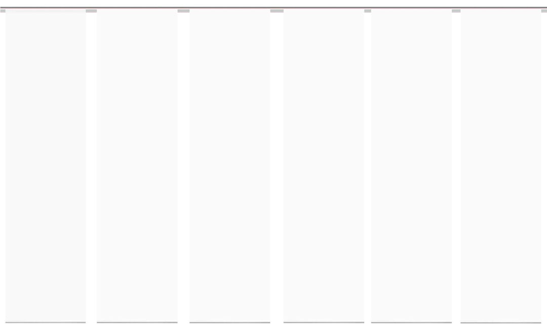 wohnfuehlidee 6er Set Flächenvorhänge Deko Blickdicht Roma 6X Uni Weiss