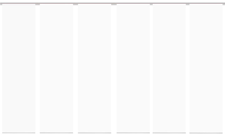 wohnfuehlidee 6er Set Flächenvorhänge Deko Blickdicht Roma 6X Uni Weiss