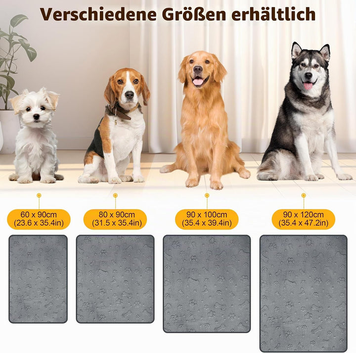 HezzLuv waschbare Welpenunterlagen 2er-Pack, Wiederverwendbare supersaugfähige Hunde PIPI Matten, wa
