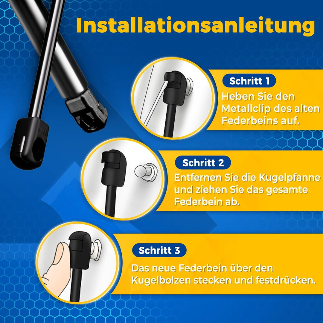 Arana Gasdruckfeder Heckklappendämpfer Kofferraum kompatibel mit Hyundai Tucson TL 2015-2021 1.6L-2.