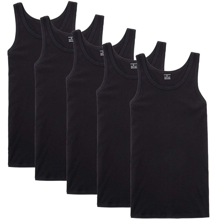 NUOZA 3/5er Pack Unterhemd Herren Tank Top Viele Farben 100% Hochwertige Baumwolle Schrumpft Nicht V