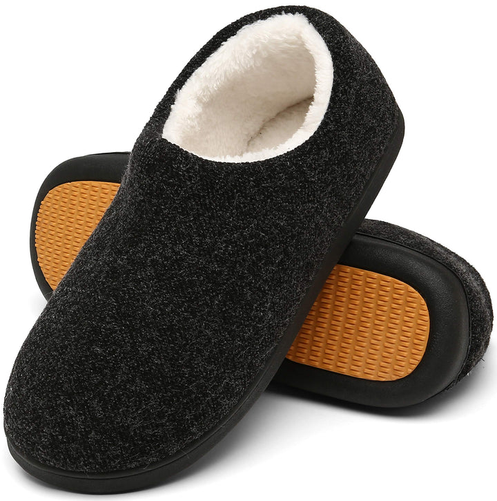 Mishansha Herren Winter Warme Hausschuhe Memory Foam Plüsch Pantoffeln,Gr.39-48, 39 EU