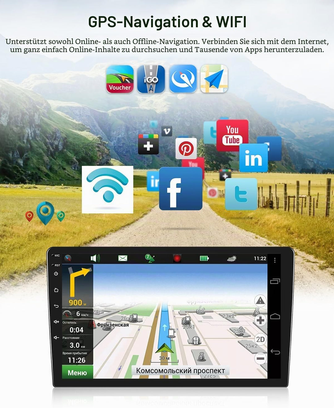 2G+64G CAMECHO Autoradio für Ford Mondeo 3 2004-2007 Hatchback mit Navi Carplay Android Auto,Android