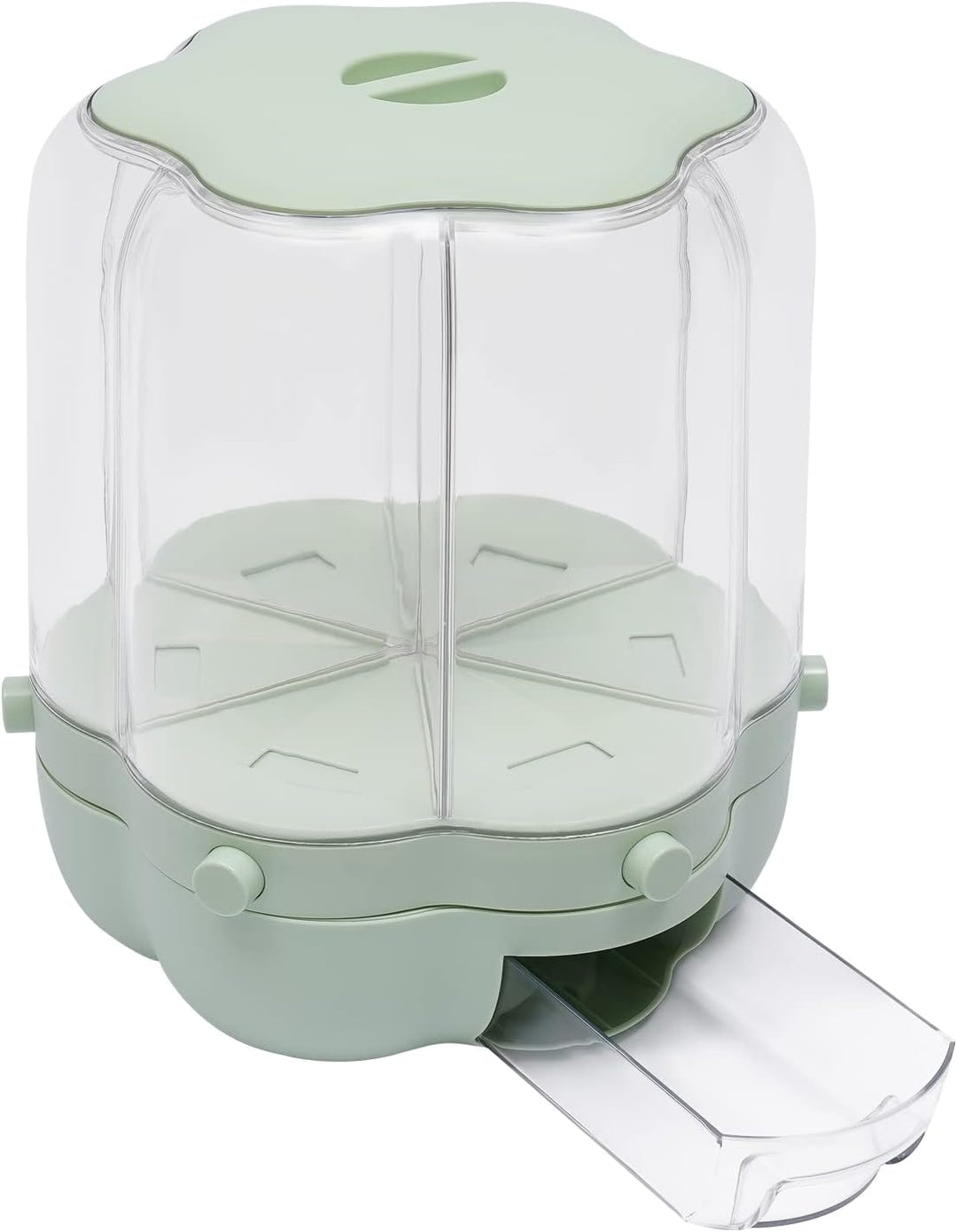 Müslispender Cerealienspender Getreidespender Cornflakes Spender 360 ° Drehbarer Reisspender Mit 6 G