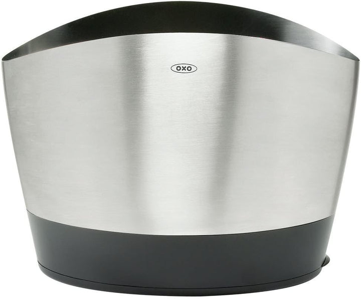 OXO Good Grips Küchenutensilienhalter aus gebürstetem Edelstahl Brushed Utensil Holder Single, Brush