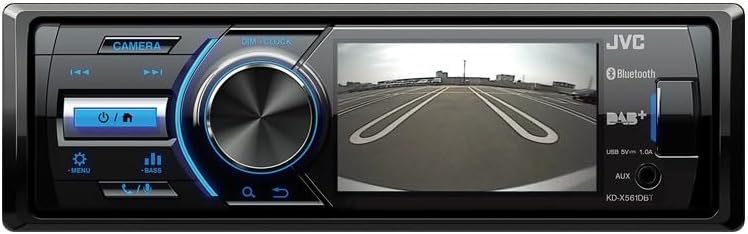 JVC KD-X561DBT USB-Autoradio mit DAB+, Bluetooth und 3" TFT-Farbdisplay (Rückfahrkameraeingang, AUX-