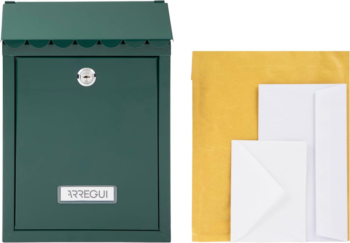 ARREGUI Civic E5723-C Briefkasten aus Verzinktem Stahl, Grösse S (DIN A5 Post), Wandbriefkasten für
