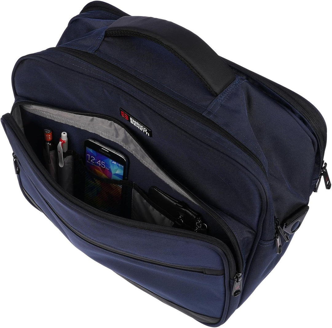 Christian Wippermann XXL Herren Umhängetasche Flugbegleiter Tasche Messenger Arbeitstasche 17 Zoll L