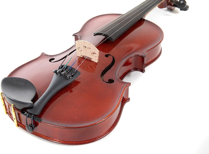GEWApure Violingarnitur EW Ebenholz 4/4 spielfertig mit Kinnhalter, Feinstimmsaitenhalter, Bogen, Ko