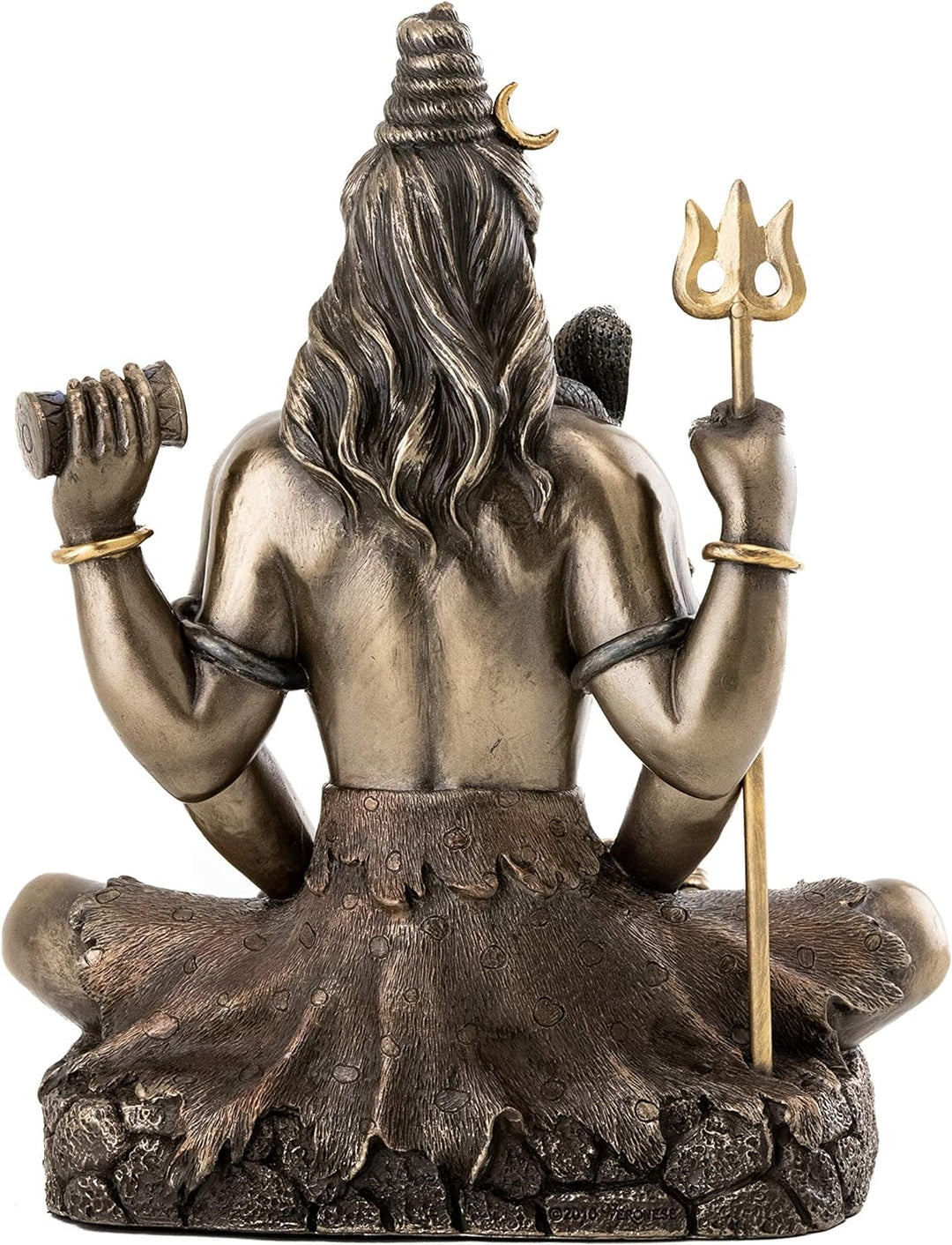 Top Collection Shiva in Padmasana Lotus Pose Hindu Statue Figur Figur Buddha Cold Cast Bronze, Cold