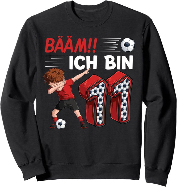 11. geburtstag junge Fussball 11 Jahre Fussballer Geschenk Sweatshirt