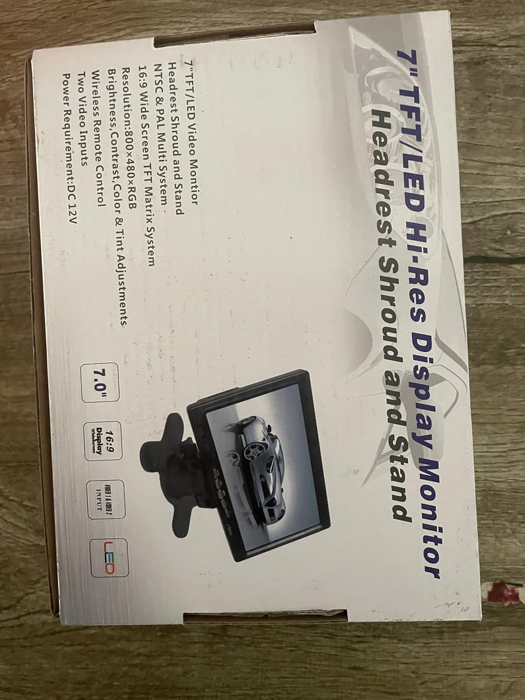 7 Zoll Rückfahrmonitor für Rückfahrkamera Kamera System, TFT LCD Rear View Monitor Screen für Auto S