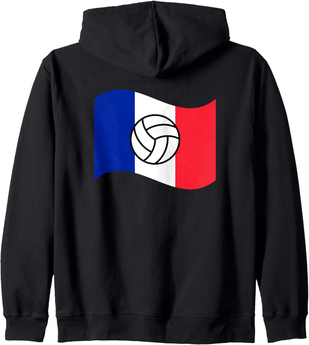 Frankreich-Flaggen-Grafik Volleyball/Sport Pride Teams Fans Kapuzenjacke