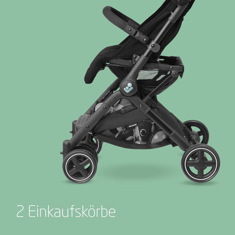 Maxi-Cosi Lara2 Baby Kinderwagen, 0–4 Jahre, 0–22 kg, federleichter, kompakter Buggy, 3 Liegepositio