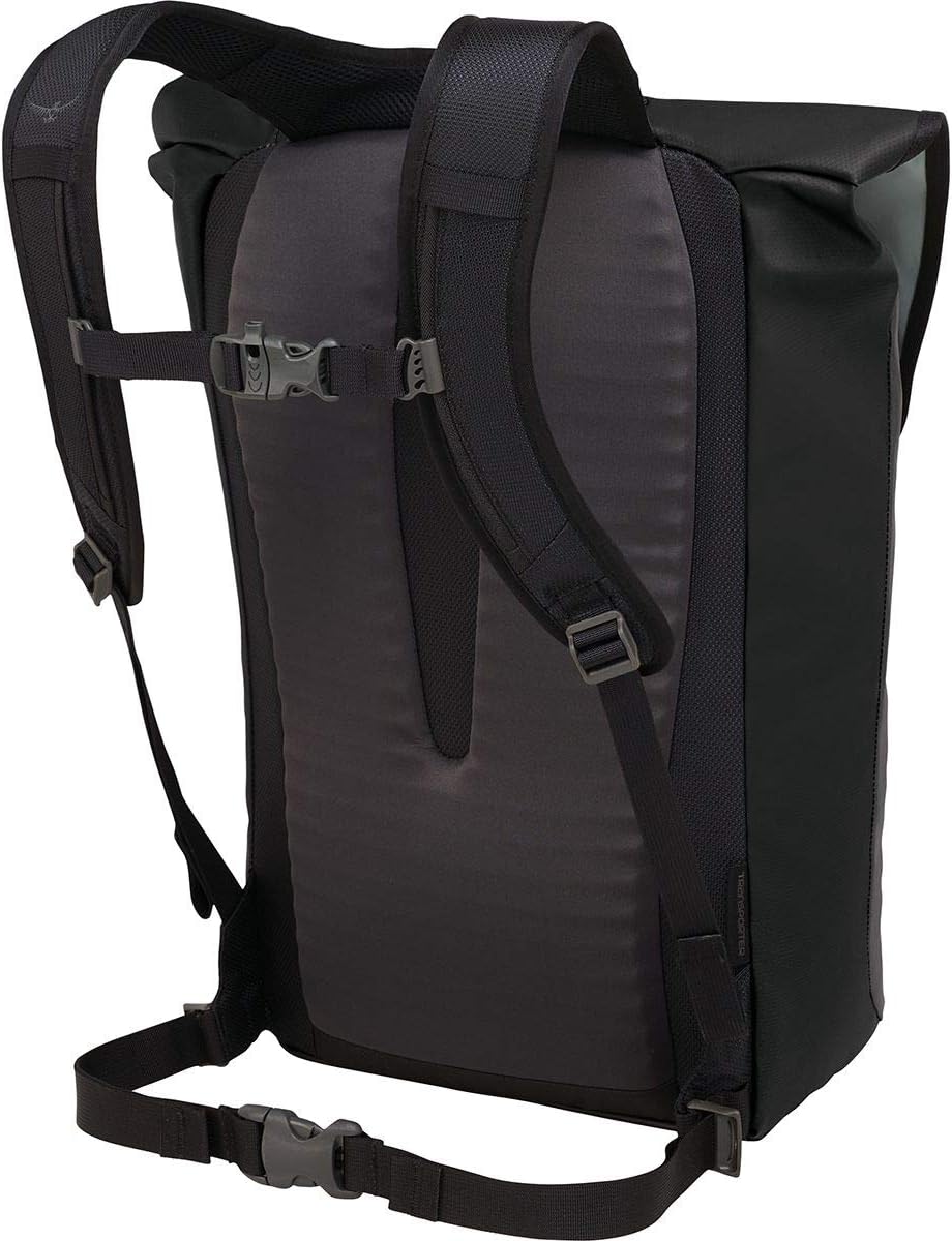 Osprey Transporter Flap Reisetasche, unisex - Black O/S Schwarz Rucksack, Schwarz Rucksack