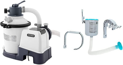 Intex Krystal Clear Sandfilteranlage SX925, Umwälzleistung 2.000 l/h, 26642, Weiss & Surface Skimmer