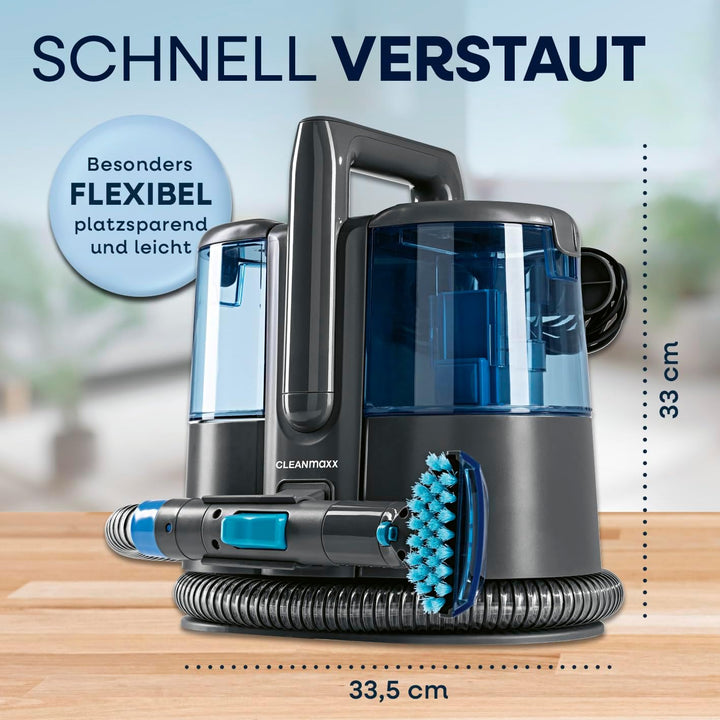 CLEANmaxx Teppichreiniger & Polsterreiniger Pro Power | Spot Cleaner & EASYmaxx Teppichreiniger Mitt