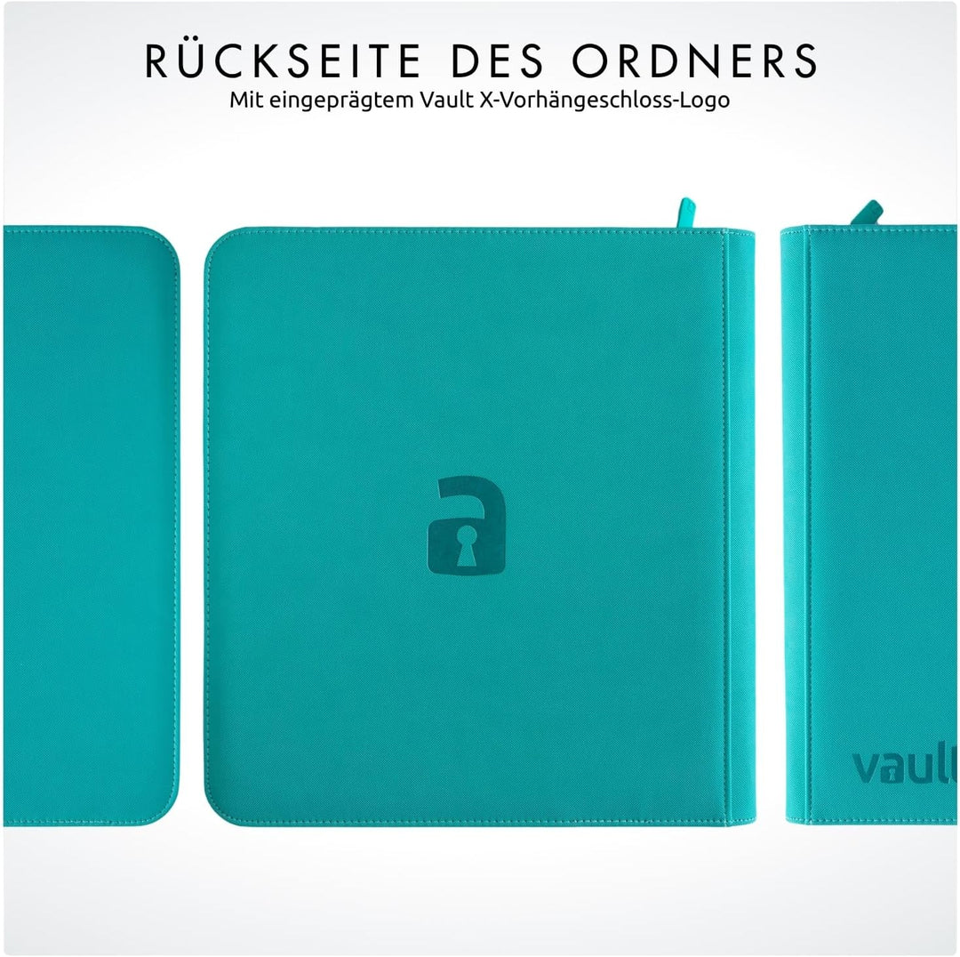 Vault X Premium eXo-Tec Zip Heftmappe - 12 Fächer Sammelkarten Trading Cards Mappe - 480 Fächer mit