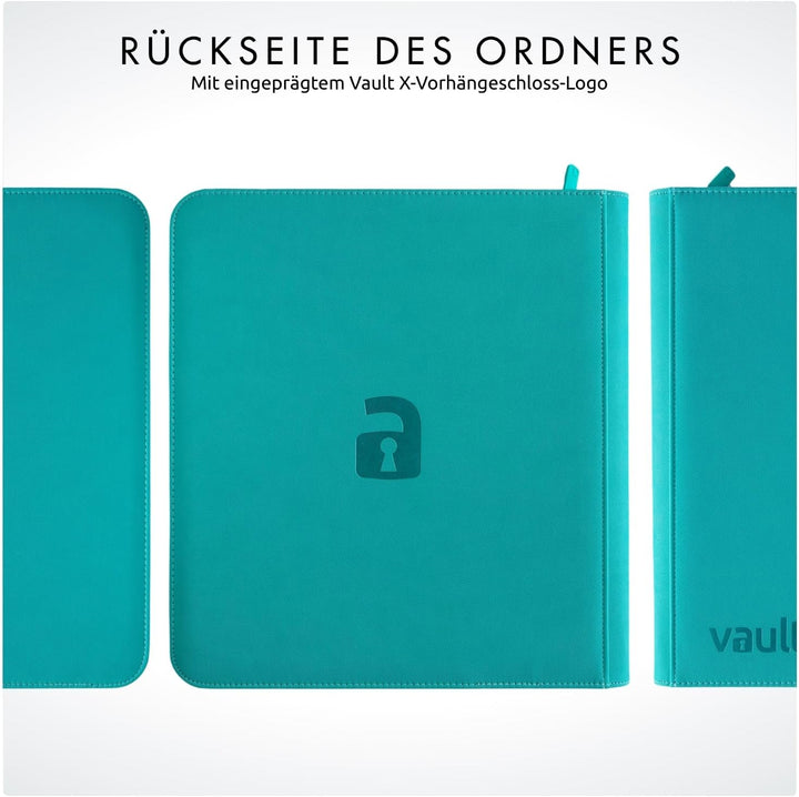 Vault X Premium eXo-Tec Zip Heftmappe - 12 Fächer Sammelkarten Trading Cards Mappe - 480 Fächer mit