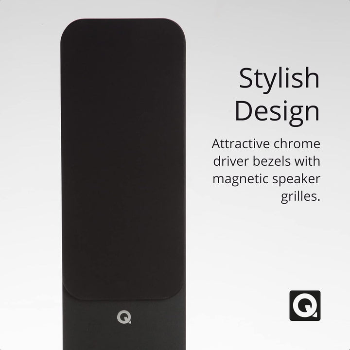 Q Acoustics 3050i Standlautsprecher QA3556 in Schwarz/Paar