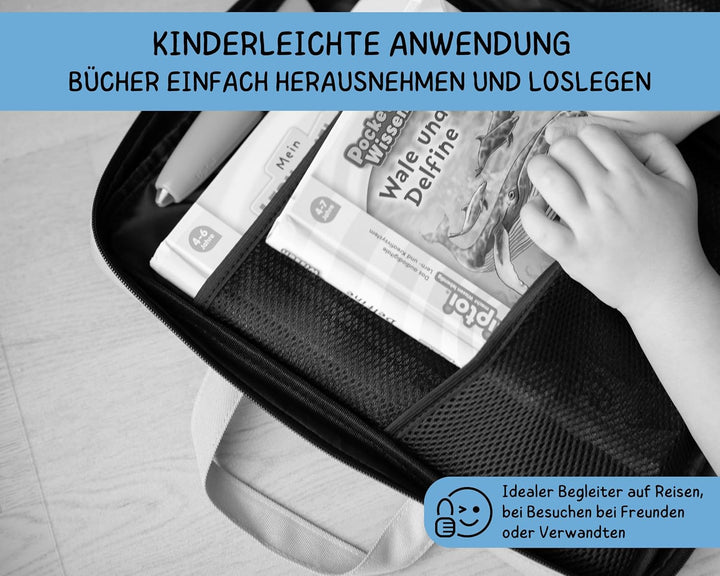bunnyboo Tasche für TipToi - Platz für bis zu 8 Bücher - TipToi Starterset mit Einsatz für Tiptoi St