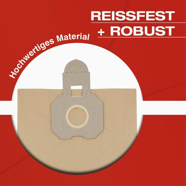 10x Staubsaugerbeutel - Papierfilter für Hitachi CV 400P Pro - 2 lagiger Ersatzfilter für starke Sau