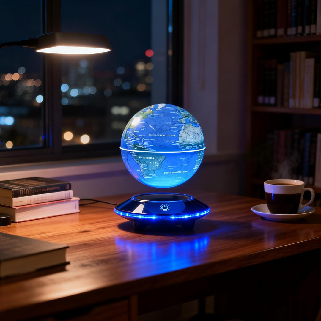 Schwebender Globus, magnetische Levitation Kugeln, automatisch rotierender schwebender Weltkarten Gl