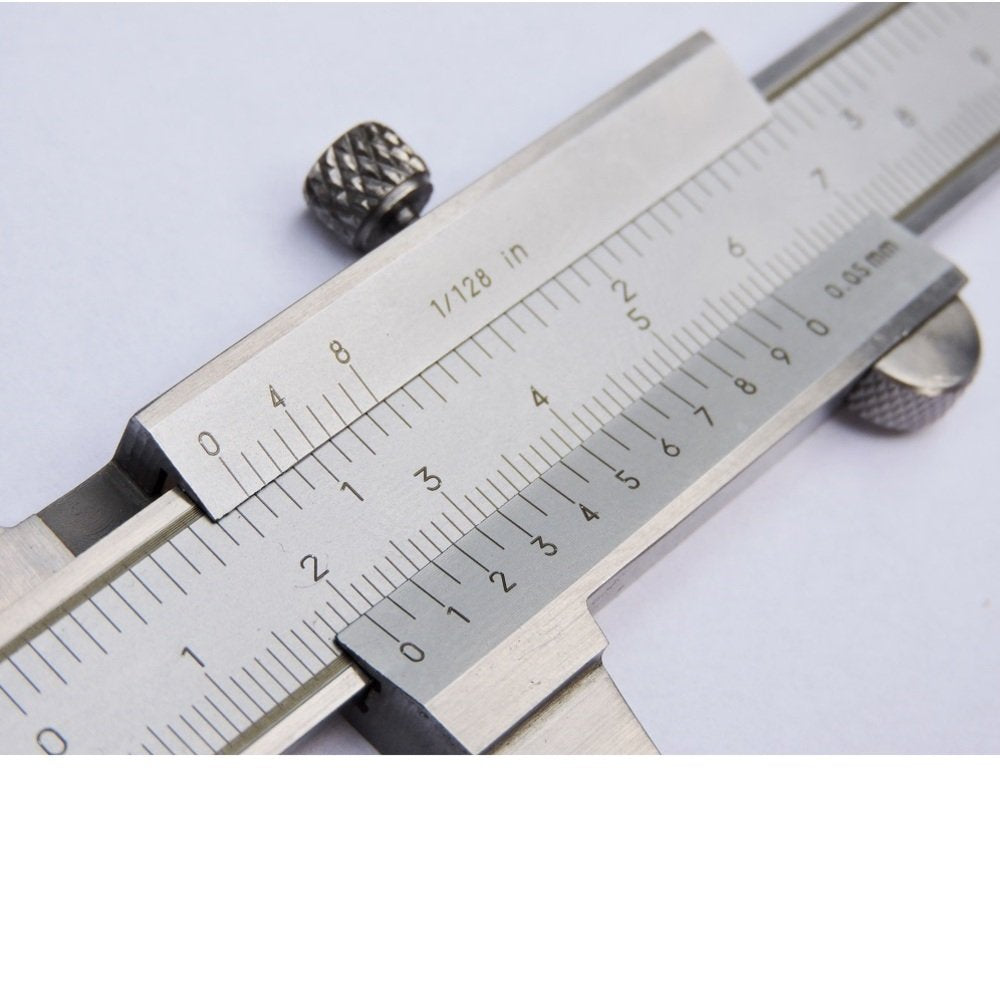 STEINLE 1102 Taschen Messschieber 150 mm mit Feststellschraube, Ablesung: 0,05 mm DIN862 - inkl. Gew