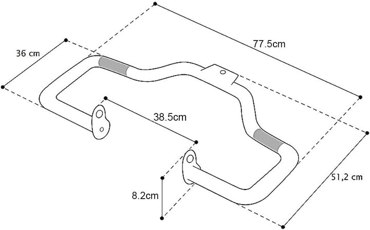 Sturzbügel für Harley Davidson Street Glide 06-08 Mustache schwarz