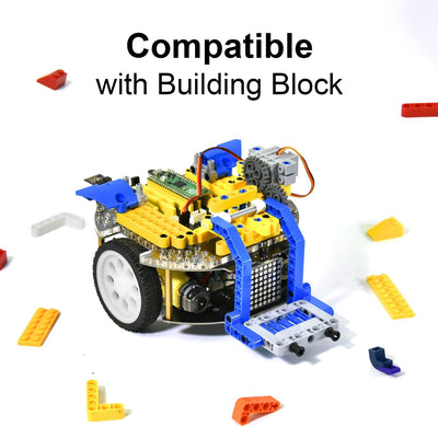 KEYESTUDIO Raspberry Pi Pico Robot Car Kit, Pi Pico Starter Kit, MicroPython C+, App-Steuerung, inkl