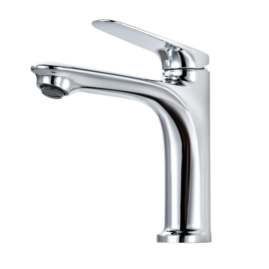 ARCORA WasserhahnBad, Waschtischarmatur Badezimmer, Einhebelmischer Mischbatterie Chrom 18.5 cm, Tou