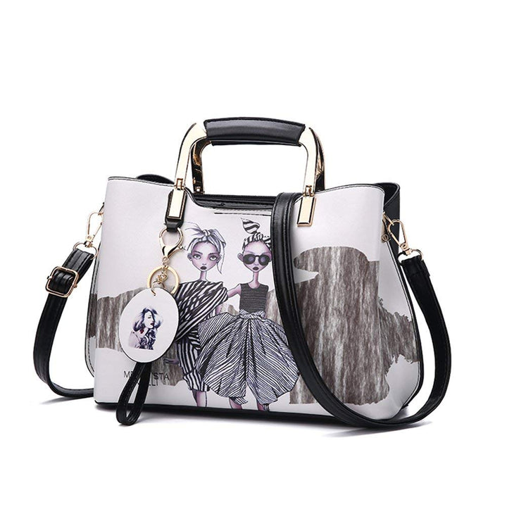 Nevenka Geldbörsen und Handtaschen für Frauen Top Griff Satchel Schultertaschen Damen Leder Tote 4,