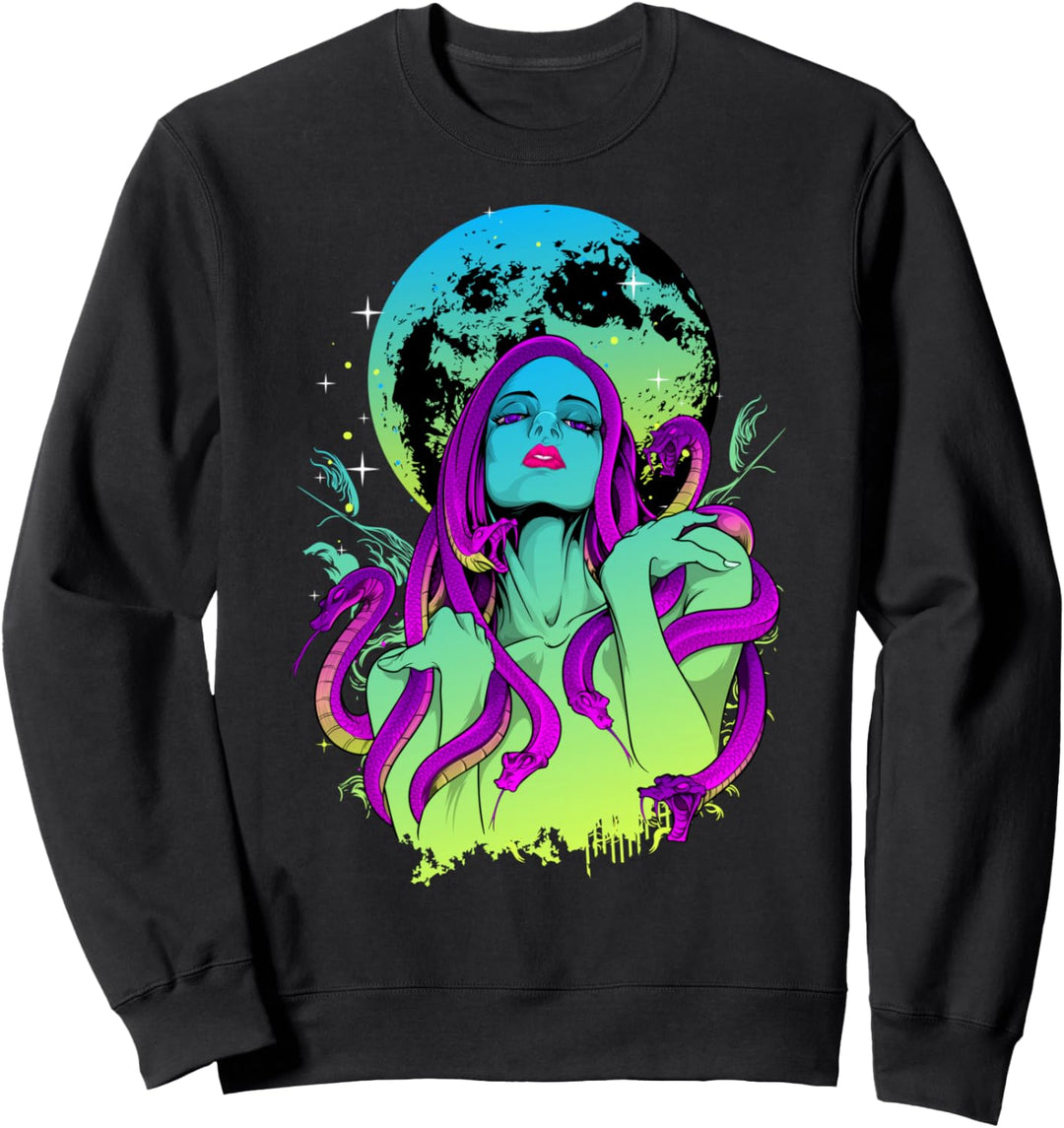 Medusa Snakes - Sad Aesthetic Edgy Streetwear Sweatshirt