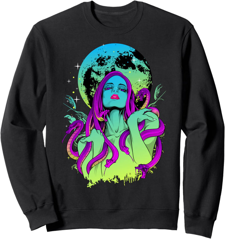 Medusa Snakes - Sad Aesthetic Edgy Streetwear Sweatshirt