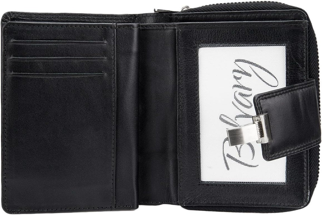 Greenburry Spongy Nappa RV-Schlossbörse Portemonnaie Geldbeutel Damen Geldbörse Leder 973 Bordeaux,
