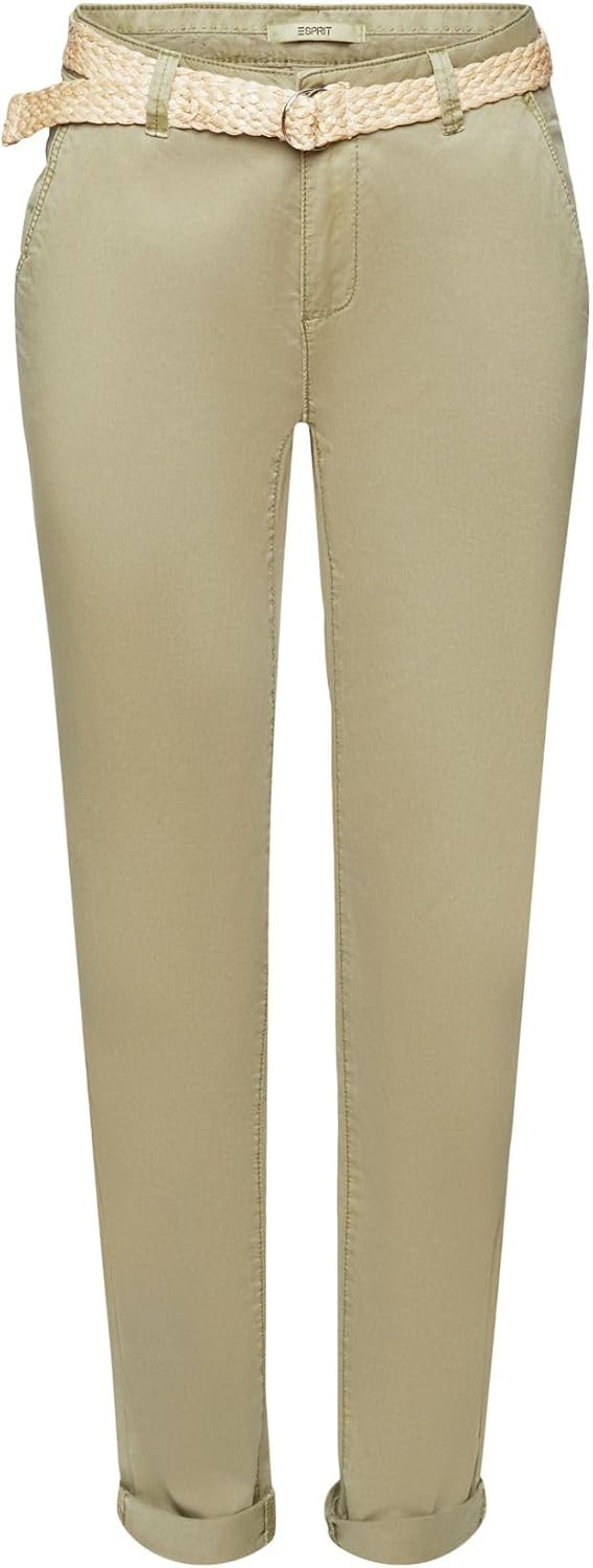 ESPRIT Damen Hose 993ee1b312 44W / 30L 345/Light Khaki, 44W / 30L 345/Light Khaki