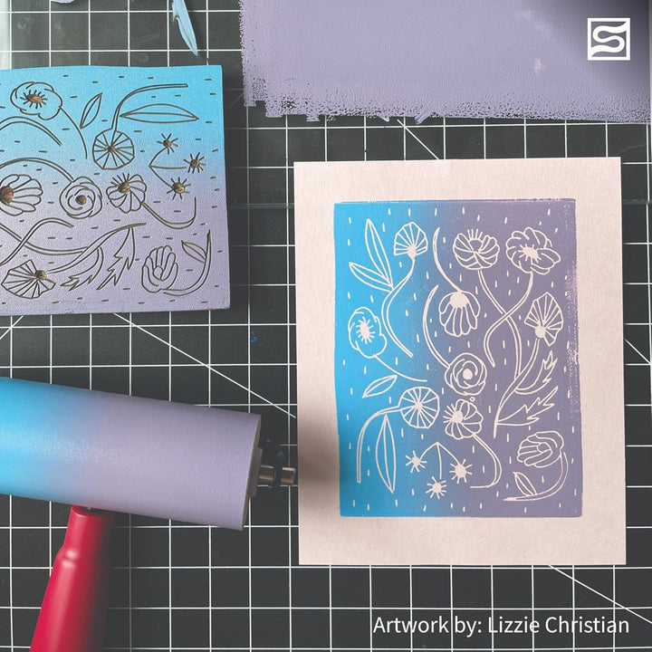 Speedball 3502 Water-Soluble Block Printing Ink – Bold Color With Satin Finish AP Certified 2.5 FL O