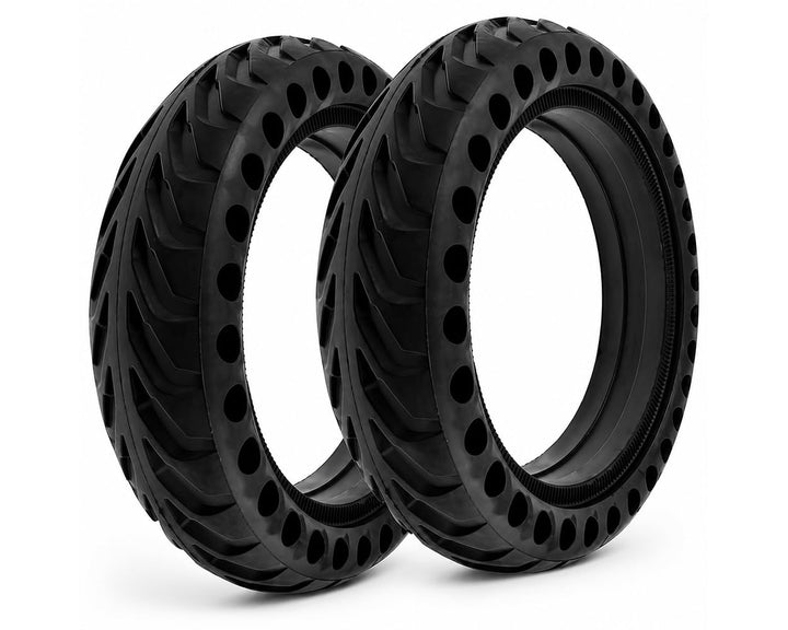 2Extreme 2x E Scooter Reifen, 8,5 Zoll Vollgummi, 8 1/2 Vollgummireifen, 50/75-6.1 Ersatzreifen komp