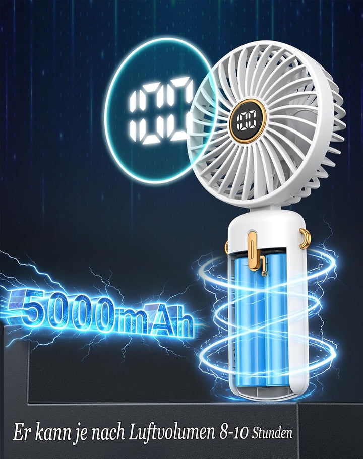 Handventilator-Mini-Ventilator-Akku-Aufladbar-Klein-Hand-Held-USB-Fan Portable Ventilatoren Kleiner