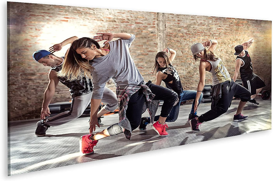 islandburner Bild auf Leinwand Break Dance Gruppe Tanz Unterricht Bilder Wandbilder Poster Leinwand