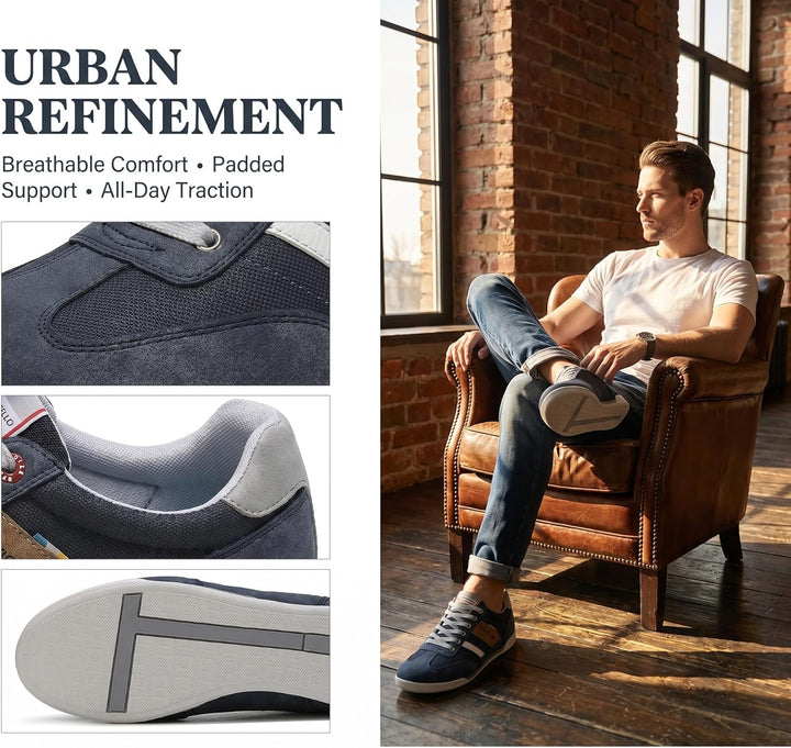 ARRIGO BELLO Sneaker Herren Schuhe Business Freizeitschuhe Leichte Trainers für Walking, Laufen, Spo