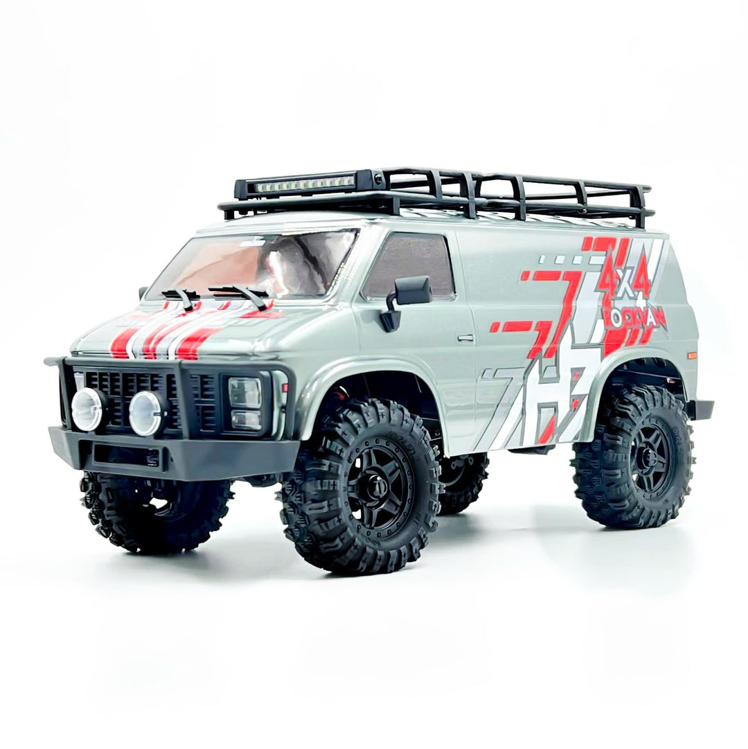 HOBBYPLUS CR18P EVO 2 RockVan RC Crawler - 1/18 Mini RC Crawler mit Zwei-Gang-Getriebe, Ganzmetallge