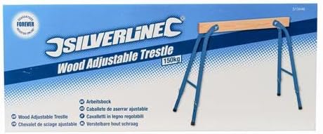 Silverline Arbeitsbock, verstellbar, 1 Stück, blau, 513446