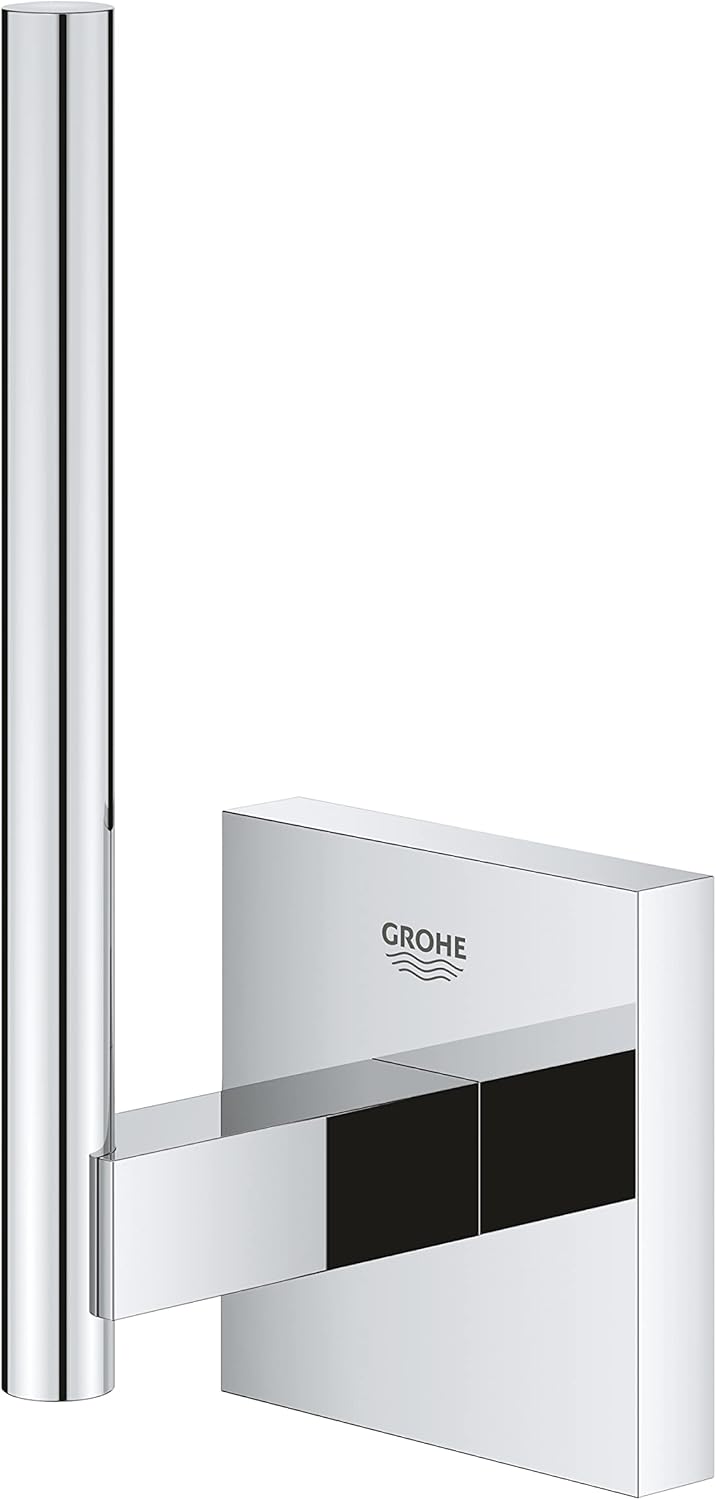 GROHE Start Cube - Reservepapierhalter (Wandmontage, verdeckte Befestigung, Material: Metall), Chrom