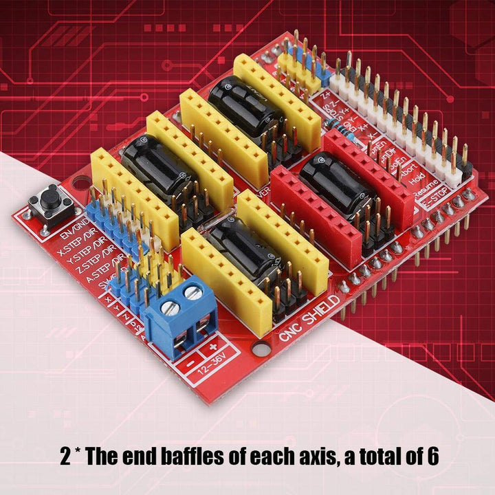 CNC Engraver Shield Expansion Board + drv8825 Schrittmotor, Kühlkörper für V3 Gravieren, Zubehör für