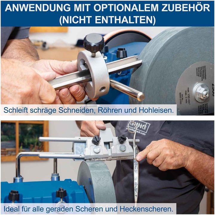 Scheppach Nass-Schleifsystem TIGER5000S inkl. Homekit | 150W Induktionsmotor | Schleifstein aus Edel