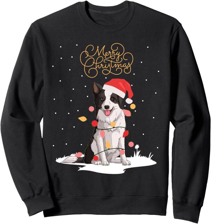 Border Collie Merry Christmas Border Collie Xmas Weihnachts Sweatshirt