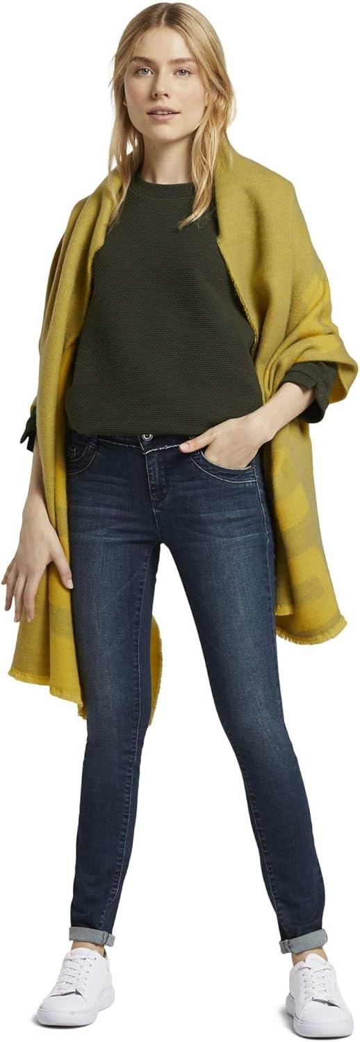TOM TAILOR Damen Sweatshirt dunkelgrün S