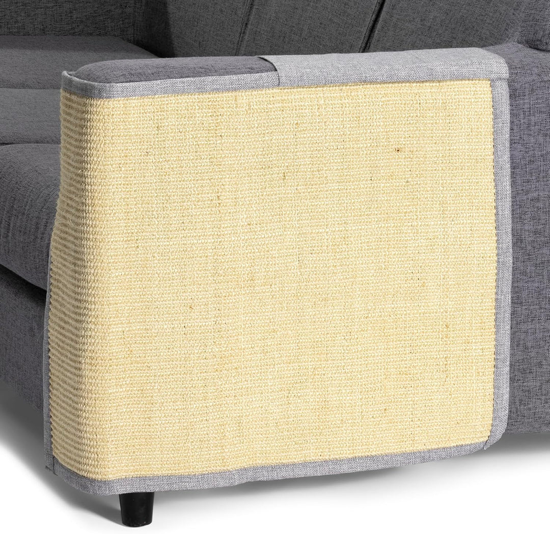 Navaris Katzen Kratzmatte Kratzschutz Sofa Links - Sisal Kratzteppich für Katze - Couch Katzenkratzm