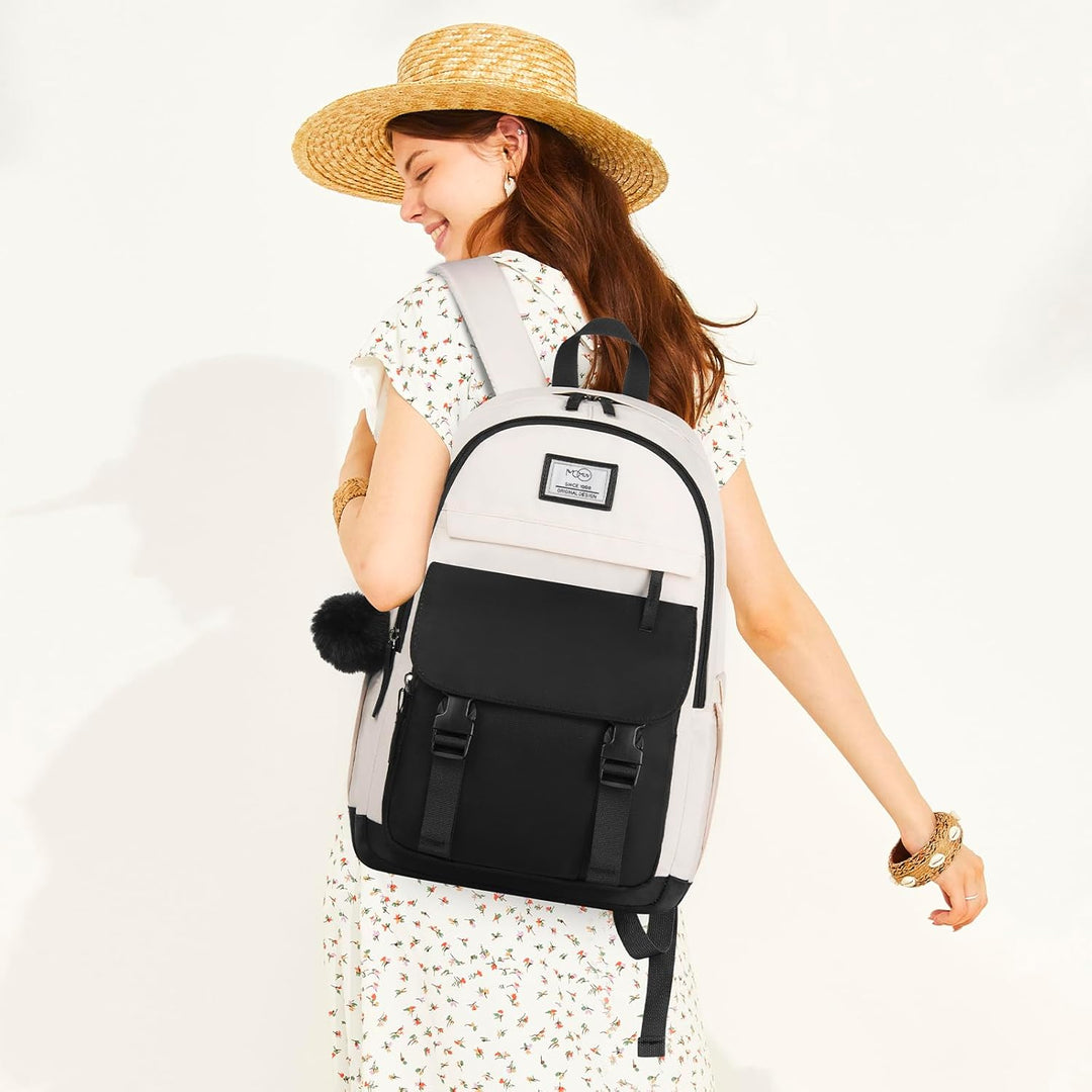 MOMUVO Rucksäcke für Teenagerinnen & Frauen,Laptop-Schulrucksack | Niedlicher College-Rucksack für S